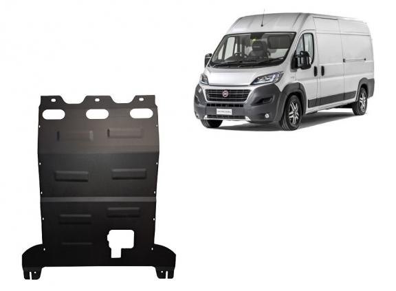 Acél motor, kapcsolószekrény, hűtő védőlemez Fiat Ducato