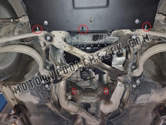 Acél kapcsolószekrény védőlemez  Audi A5