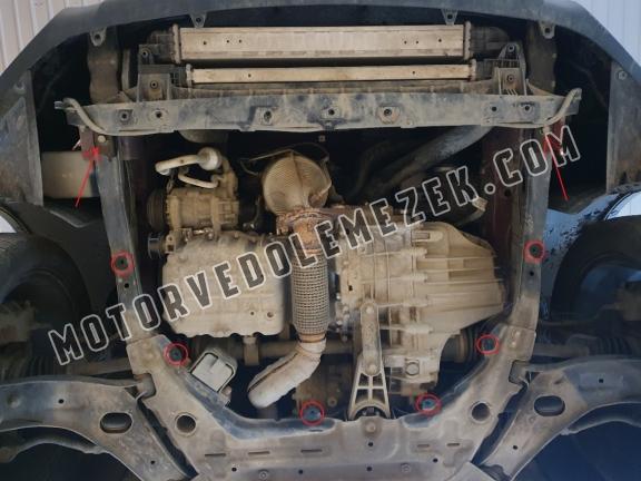 Acél motor, kapcsolószekrény, hütő védőlemez SsangYong Tivoli