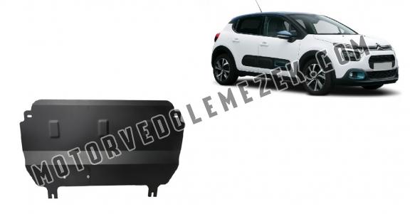 Acél motor, kapcsolószekrény védőlemez Citroen C3