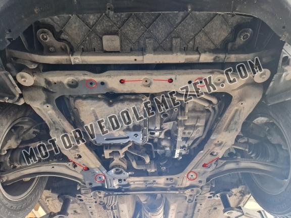 Acél motor, kapcsolószekrény, hütő védőlemez Nissan Qashqai J10