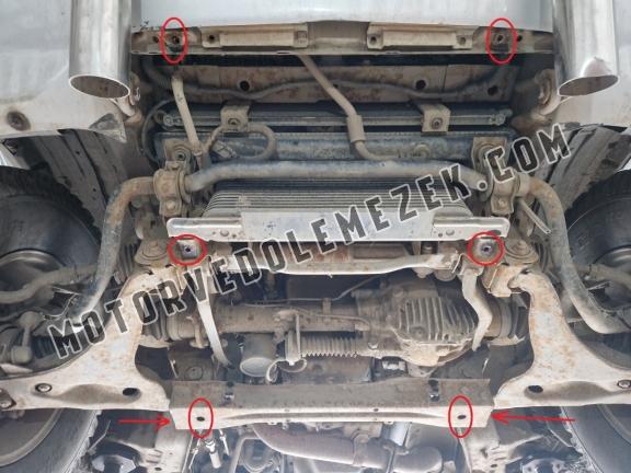 Acél motor, hütő védőlemez Mitsubishi Pajero 3 (V60, V70) Vers. 2.0