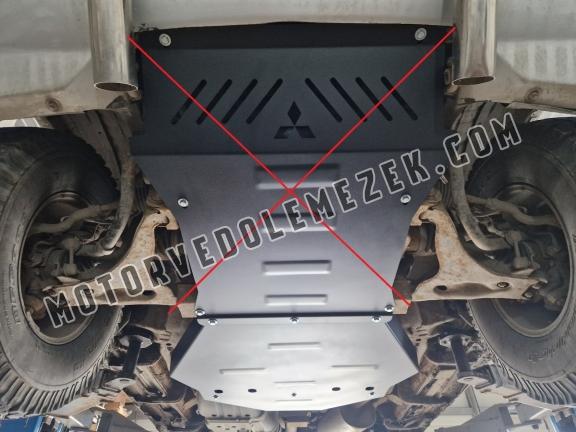 Acél kapcsolószekrény védőlemez Mitsubishi Pajero 3 (V60, V70) Vers 2.0