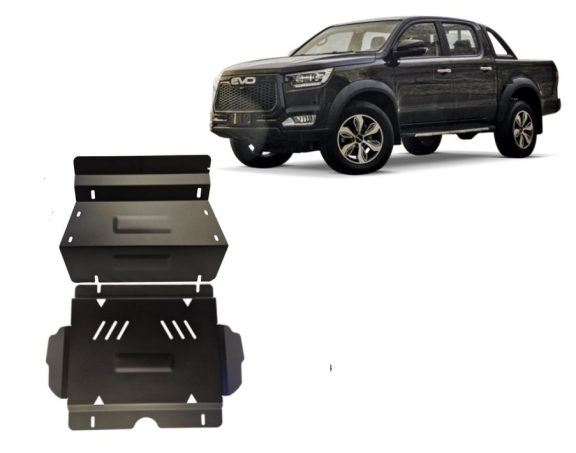 Acél motor, hűtő védőlemez Evo Cross 4