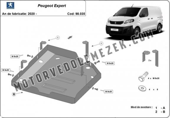 Acél AdBlue tartályvédő lemez Peugeot Expert