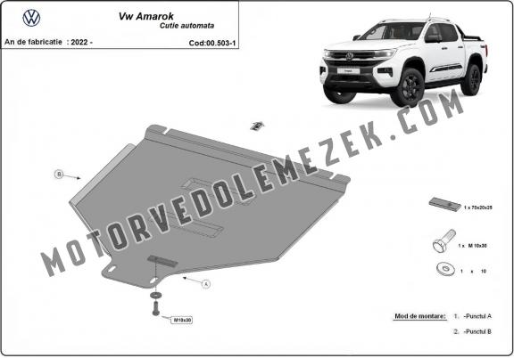 Acél automata kapcsolószekrény védőlemez Volkswagen Amarok