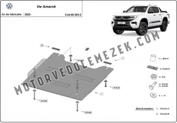 Acél osztomű védőlemez Volkswagen Amarok