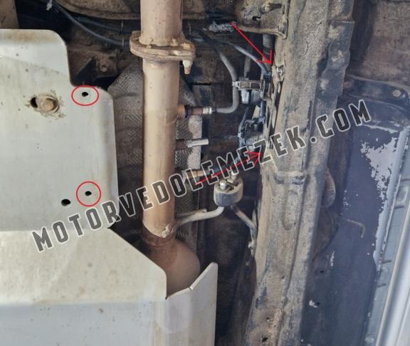 Aluminium részecskeszürő szenzor védőlemez Toyota Hilux
