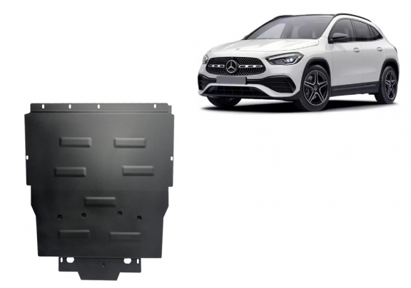 Acél motor, kapcsolószekrény, hűtő védőlemez Mercedes GLA H247