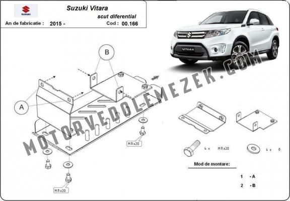Aluminium differenciálmű védőlemez  Suzuki Vitara