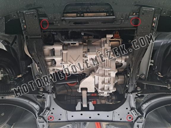 Acél motor, kapcsolószekrény védőlemez Dacia Spring