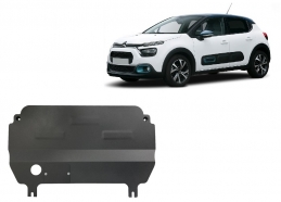 Acél motor, kapcsolószekrény védőlemez Citroen C3