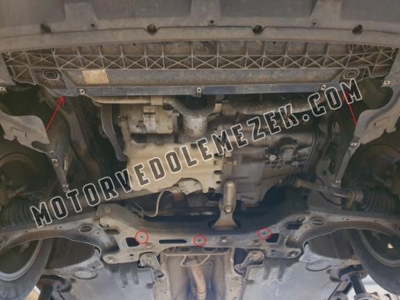 Acél motor, sebbeségváltó, hütő, első lökhárító védőlemez VW T-Cross