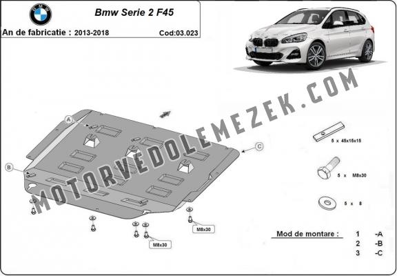 Acél motorvédőlemez BMW Seria 2 F45