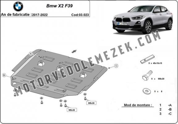 Acél motorvédőlemez BMW X2 F39