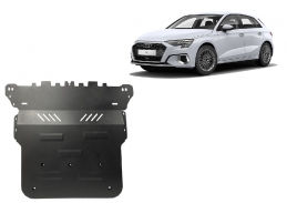 Acél motor, kapcsolószekrény, hűtő védőlemez Audi A3