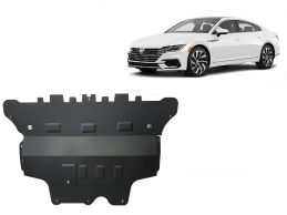 Acél motor, sebességváltó, hűtő, első lökhárító védőlemez VW Arteon