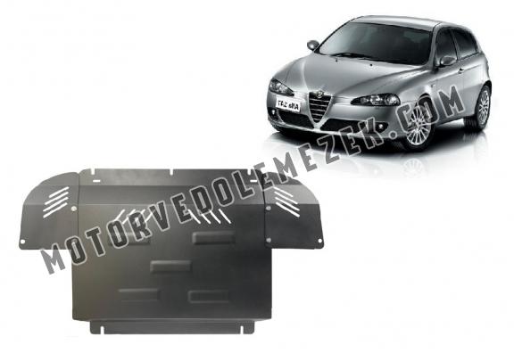 Acél motor, kapcsolószekrény védőlemez Alfa Romeo 147