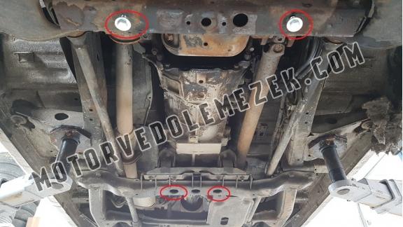 Acél kapcsolószekrény, osztómű védőlemez Nissan Pathfinder