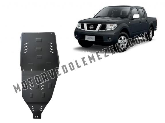 Acél kapcsolószekrény, osztómű védőlemez Nissan Navara D40