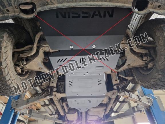 Acél kapcsolószekrény, osztómű védőlemez Nissan Navara D40