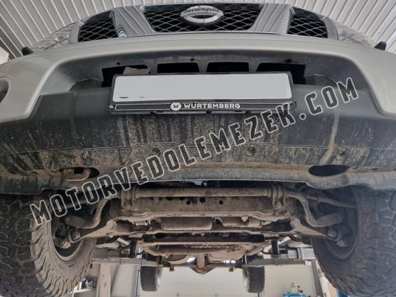 Acél kapcsolószekrény, osztómű védőlemez Nissan Navara D40