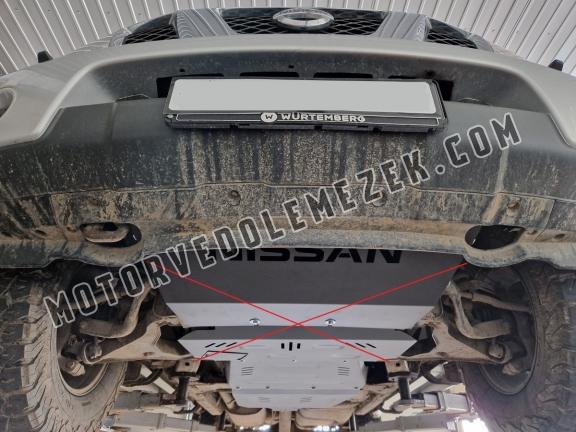 Acél kapcsolószekrény, osztómű védőlemez Nissan Navara D40