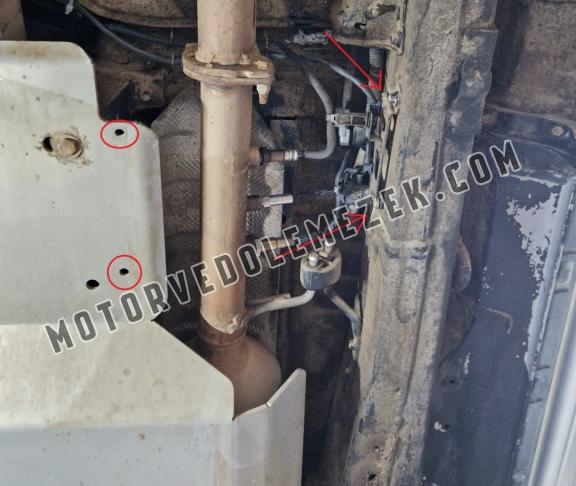 Acél részecskeszürő szenzor védőlemez Toyota Hilux