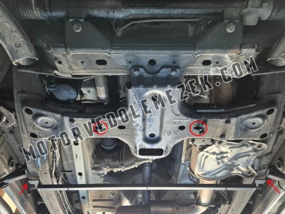 Acél kapcsolószekrény, differenciálmű védőlemez Volkswagen Amarok V6 automat