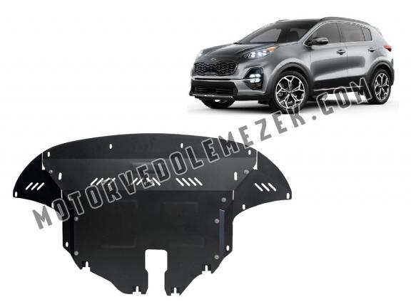 Acél motor, sebbeségváltó, hütő, első lökhárító védőlemez Kia Sportage