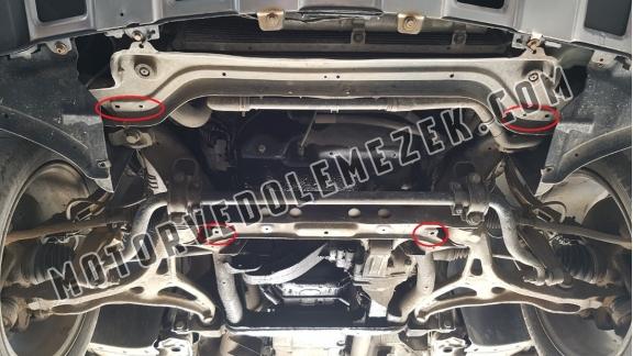 Acél motor, sebbeségváltó, hütő, első lökhárító védőlemez Mercedes ML W164