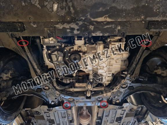 Acél motor, kapcsolószekrény, hütő védőlemez Renault Captur