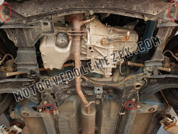 Acél motor, sebbeségváltó, hütő, első lökhárító védőlemez Suzuki Celerio