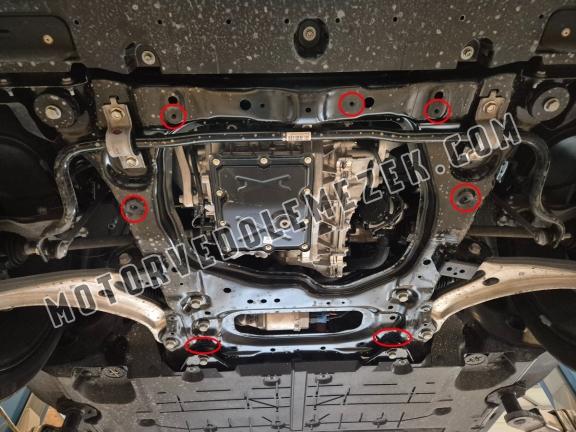 Acél kapcsolószekrény, hütő védőlemez Renault Scenic E-Tech