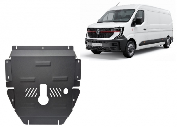 Acél motor, sebességváltó, hűtő, első lökhárító védőlemez Renault Master