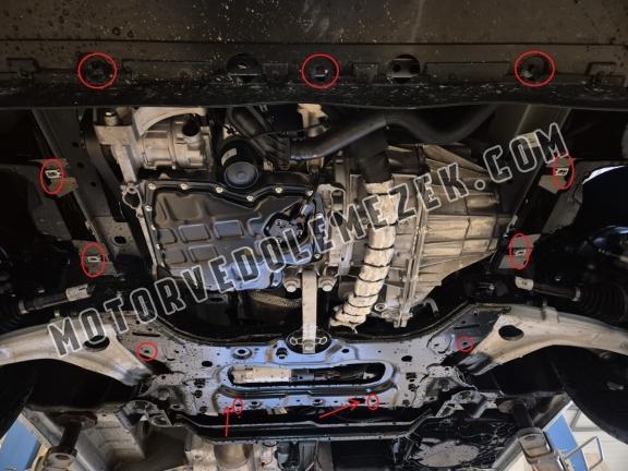Acél motor, sebbeségváltó, hütő, első lökhárító védőlemez Renault Master