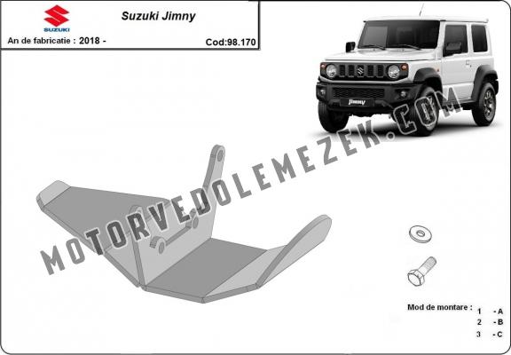 Acél differenciálmű védőlemez Suzuki Jimny