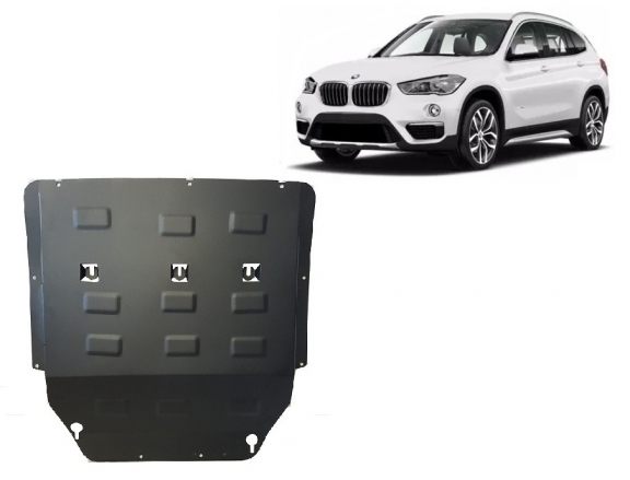 Acél motor, kapcsolószekrény, hűtő védőlemez BMW X1 F48