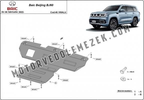 Alumínium kapcsolószekrény védőlemez Baic Beijing BJ60