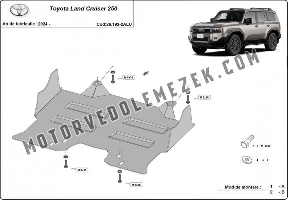 Alumínium motorvédő lemez Toyota Land Cruiser 250