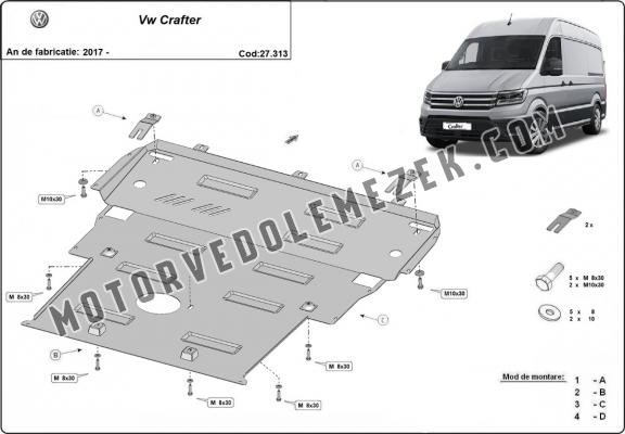 Acél motorvédő lemez Vw Crafter