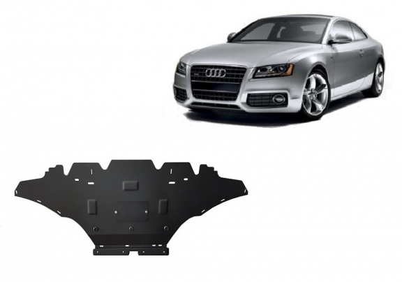 Acél motor, hűtő védőlemez Audi A5