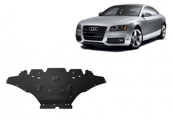 Acél motor, hűtő védőlemez Audi A5