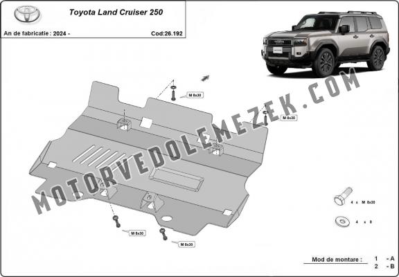 Acél hűtő védőlemez Toyota Land Cruiser 250