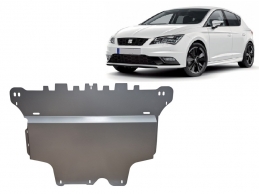 Alumínium motor-, sebességváltó-, hűtő- és első lökhárító védőlemez Seat Leon Mk3 5F