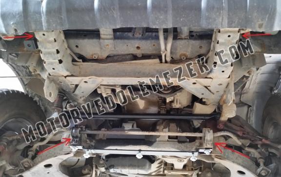 Acél motor, hütő védőlemez Nissan Pick Up