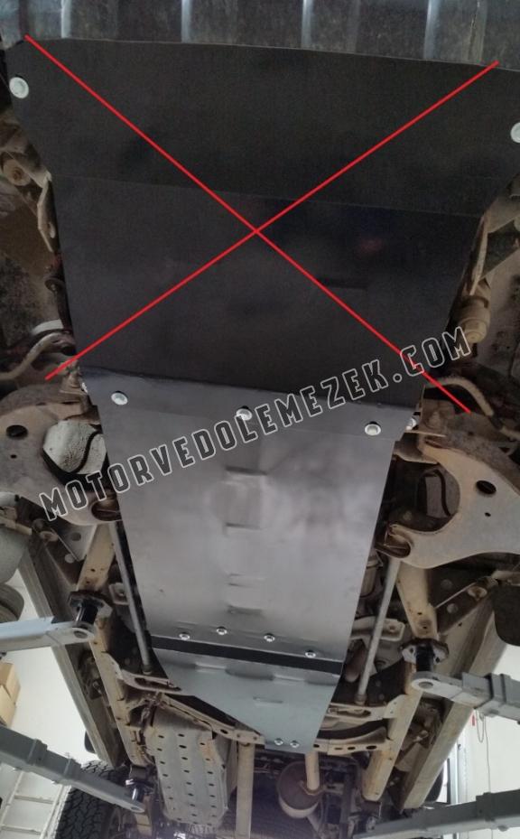 Acél kapcsolószekrény védőlemez Nissan Navara D22