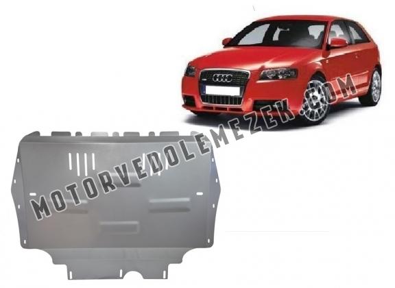 Alumínium motor-, kapcsolószekrény- és hűtő védőlemez Audi A3