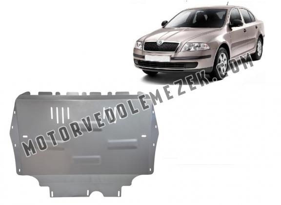 Alumínium motor, kapcsolószekrény, hűtő védőlemez Skoda Octavia 2