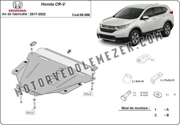 Acél motor, kapcsolószekrény, hütő védőlemez Honda CR-V Gen 5